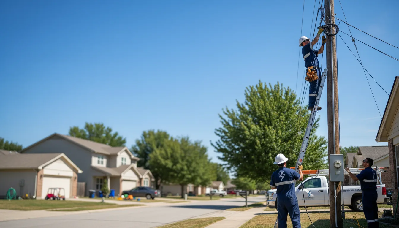 Residential electrician providing installation services in College Corner, OH